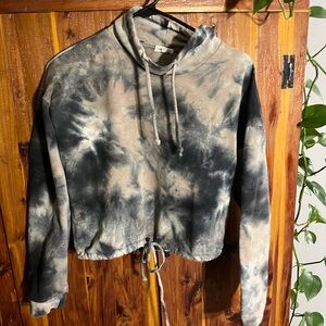 Tie-Dye Cropped Hoodie